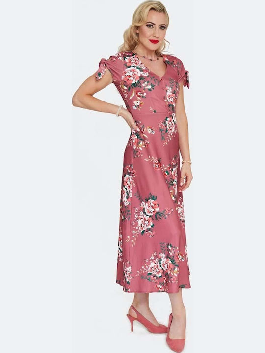 Vintage Summer Midi Dress Floral