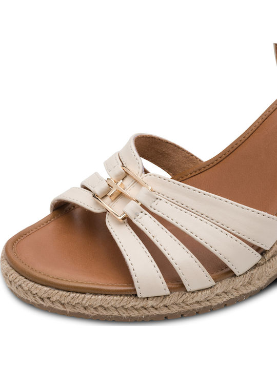 Sommer Damenplattformen Beige