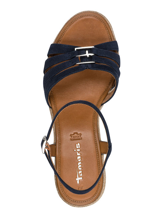 Sommer Damenplattformen Blau