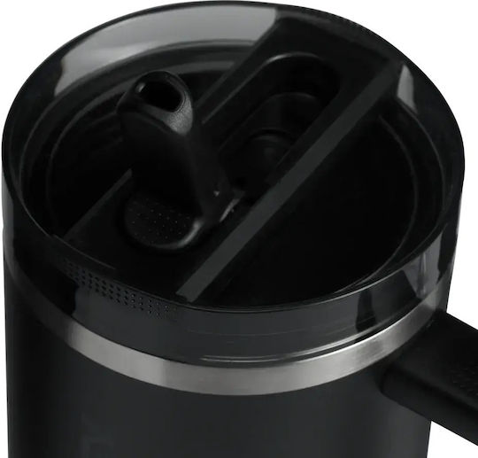 Stanley Flip Straw Quencher Protour Чаша с Дръжка Термоси Неръждаема Стомана 1.18л Черен 2.0 с Сламка и Дръжка