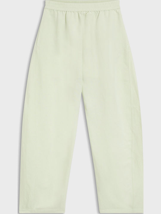 Women's Linen Trousers Pale Green