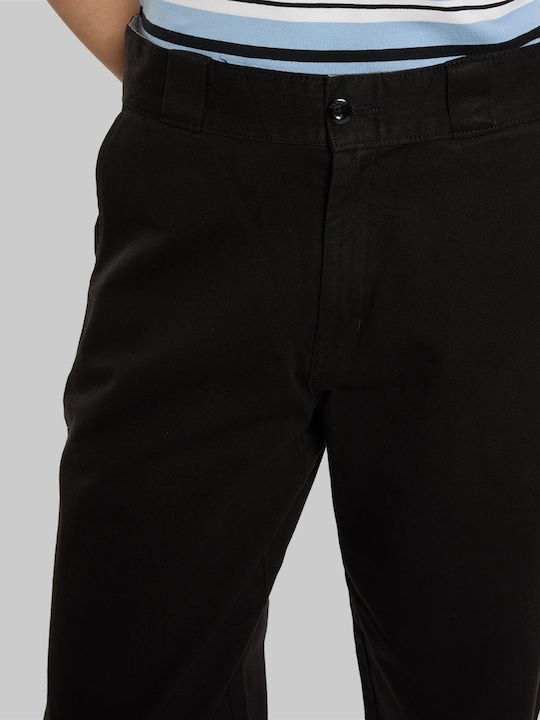 Women's Fabric Trousers in Loose Fit Black