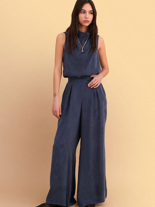 Women's Pantaloons with Rubber Band Gray