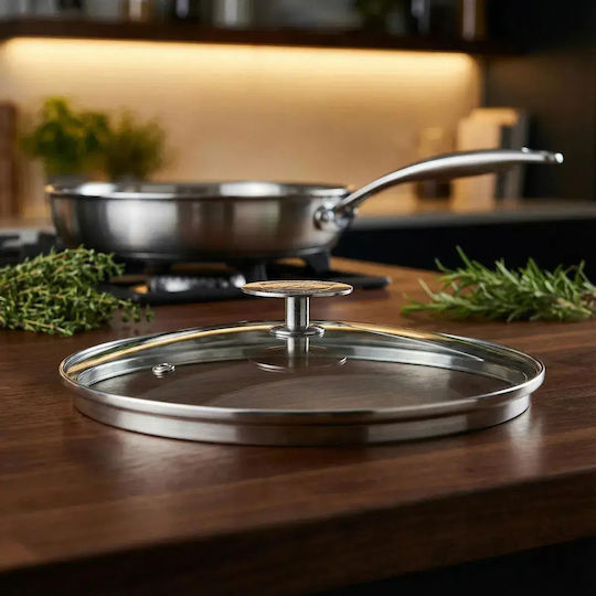 De Buyer Glas-Kochgeschirrdeckel für Topf 24cm
