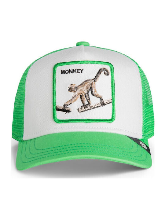 Παιδικό Καπέλο Jockey Cool Monkey Mini Πίθηκος Lime Πράσινος Goorin Bros