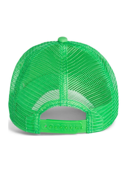 Kids Jockey Cap Cool Monkey Mini Monkey Lime Green Goorin Bros