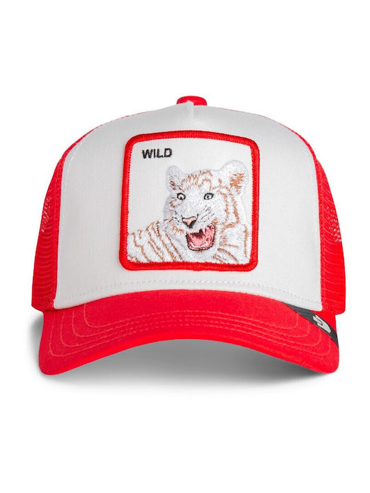 Pălărie Copii Wild Tiger Mini Tigru Alb-Roșu Goorin Bros