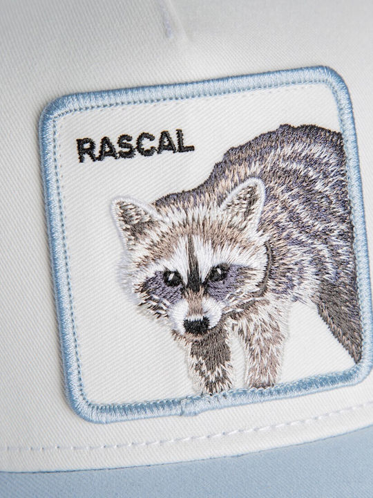 Kids Jockey Cap Rascal Raccoon Mini Raccoon Light Blue Goorin Bros