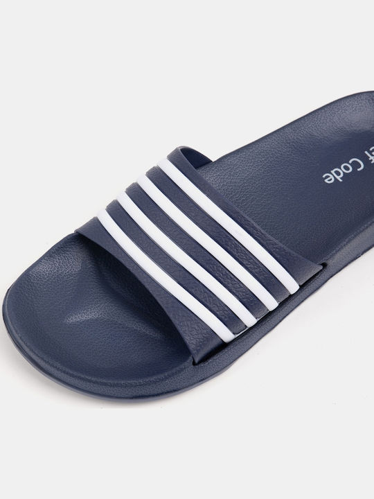 Men's Blue Slides