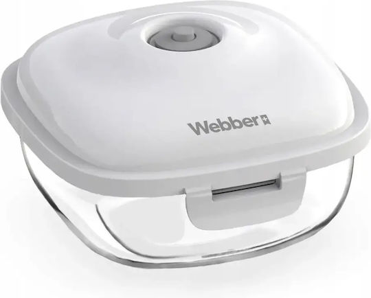 Webber Set Kunststoff Mittagsboxen Transparent 3 Stück