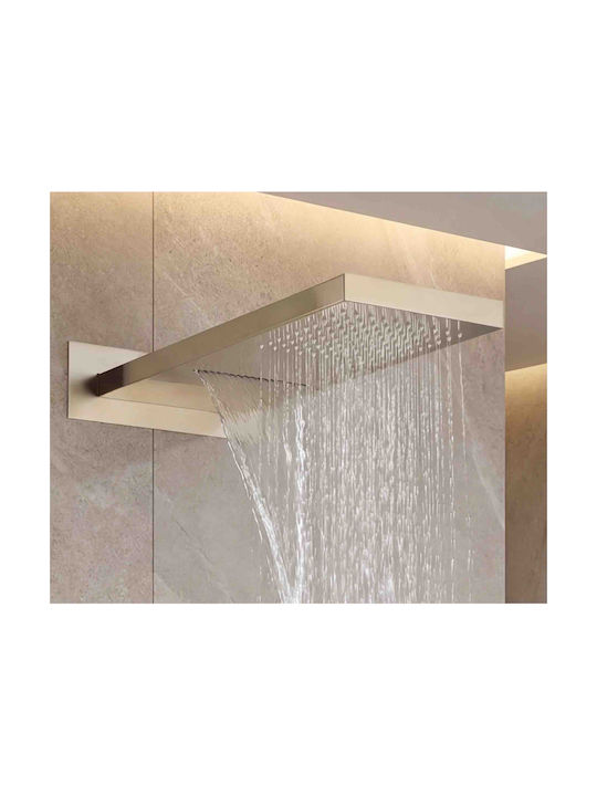 Naron Built-in Faucet Mixer for Shower 3 Exits Brushed Gold