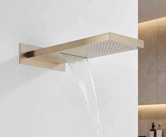 Naron Elektrisches Gitarren Mischpult Für Eingebaute Wasserhähne Für Dusche 3 Ausgänge Gebürstetes Gold