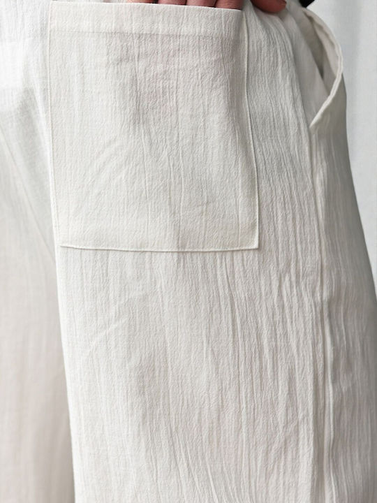 Pantaloni Ecru