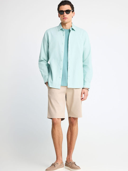 Herren Shorts Chino Grau
