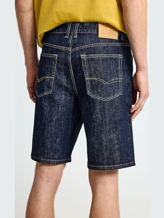 Men's Denim Shorts Slim Fit Blue
