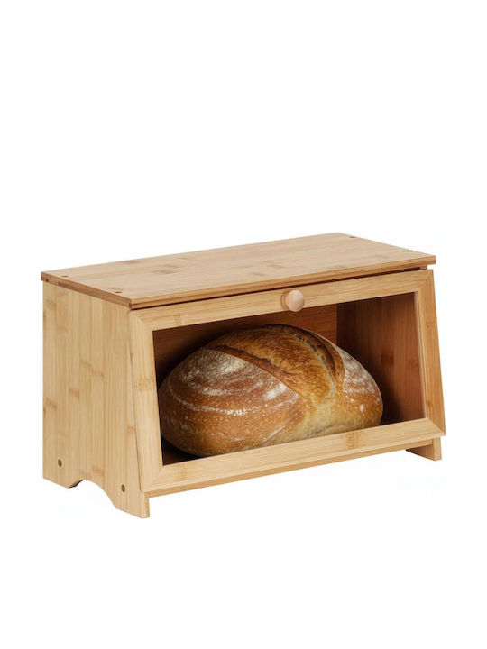 Brotkasten mit Deckel aus Bambus Beiges 40x20x23cm