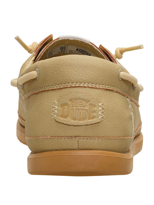 Men's Loafers In Beige Colour