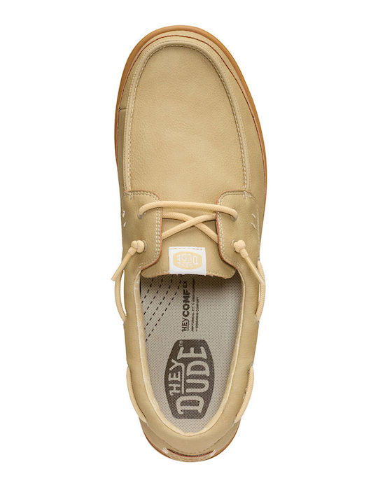 Men's Loafers In Beige Colour