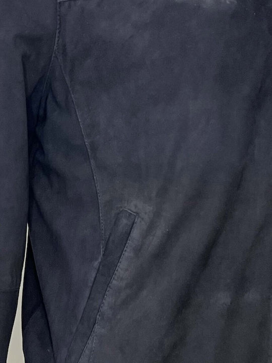 Δερμάτινο Μπουφάν Dark Blue