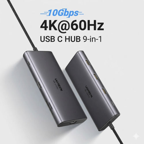 Ugreen Revodok Pro 109 USB-C Docking Station με HDMI 4K PD Ethernet