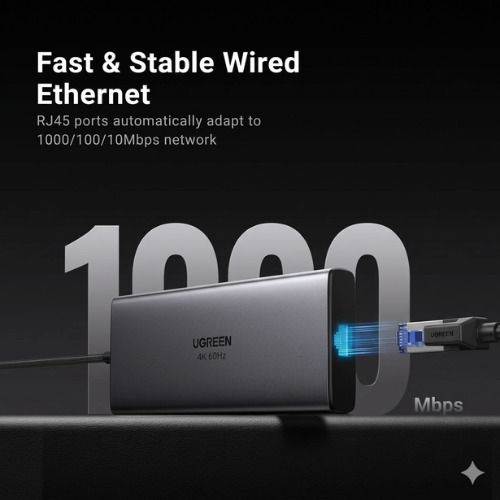 Ugreen Revodok Pro 109 USB-C Docking Station με HDMI 4K PD Ethernet
