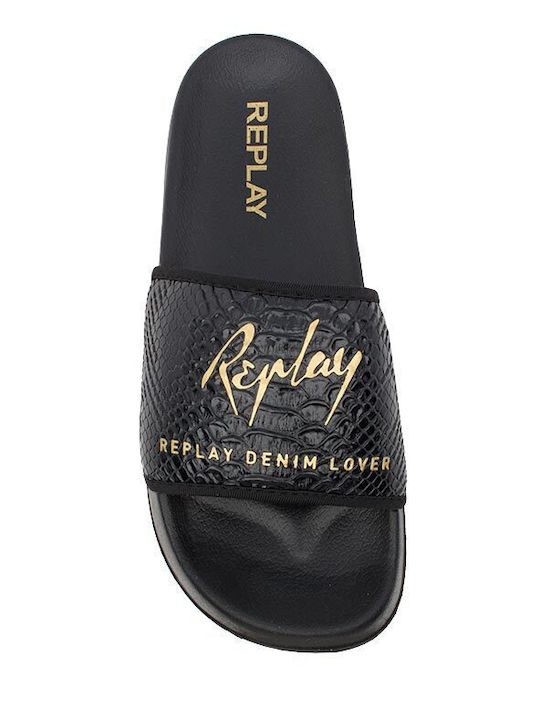 Lotty Slides in Black Colour