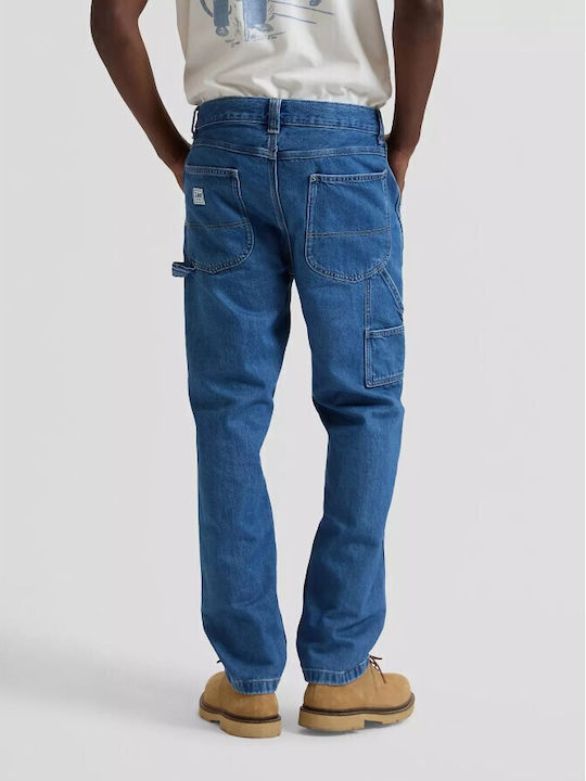 Ανδρικό Παντελόνι Τζιν με Relaxed Tapered Εφαρμογή Μπλε