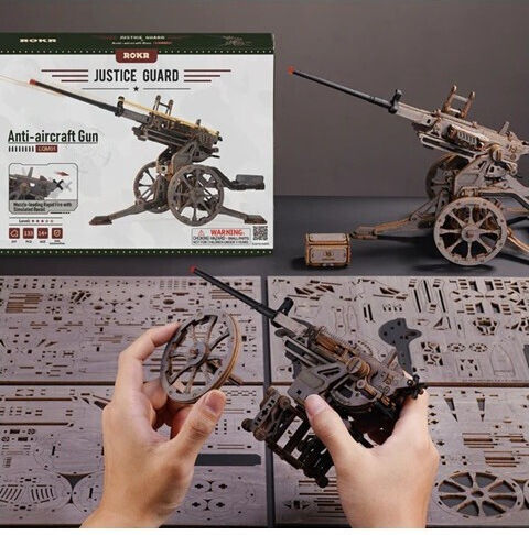 Robotime Lqm01 Rokr Antiaircraft Gun 133pcs