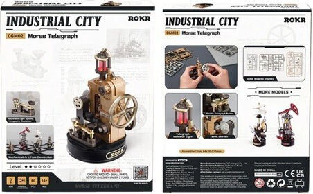 Robotime Cgm02 Rokr Morse Telegraph 60pcs Led Usb