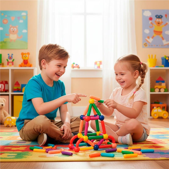 Магнитна Конструкторска Игра За Деца 1,5+ Години