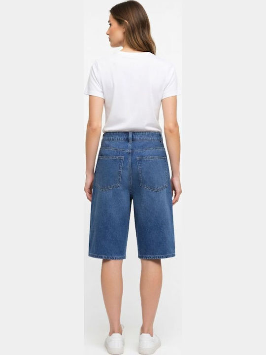 Women's Jean Bermuda Medium Blue