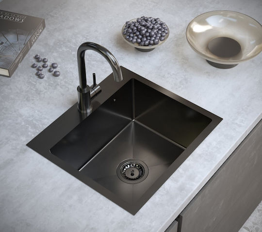 MYQ Ένθετος Inox με Μπαταρία Μ45xΠ50cm Μαύρος MYQ Ένθετος Inox με Μπαταρία Μ45xΠ50cm Μαύρος
