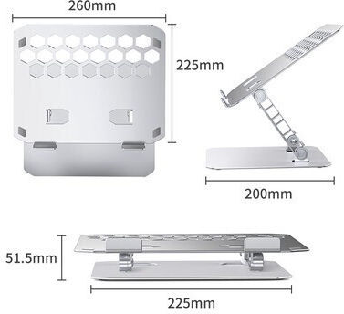 Orico LST02 Laptop-Ständer Für Laptop Bis 15.6" Silber