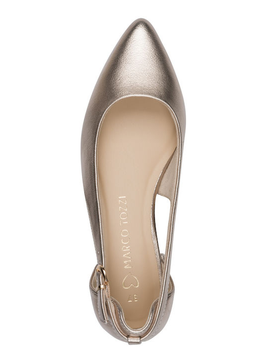 Damen Ballerinas Gold