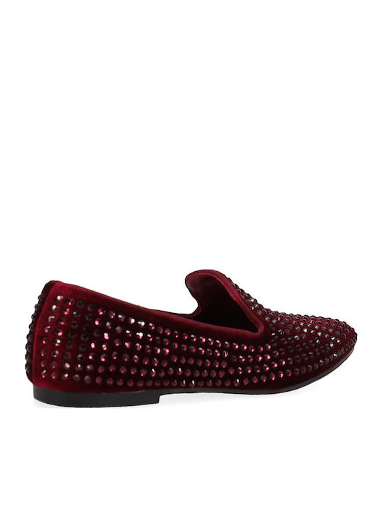 Women's Loafers in Burgundy Colour