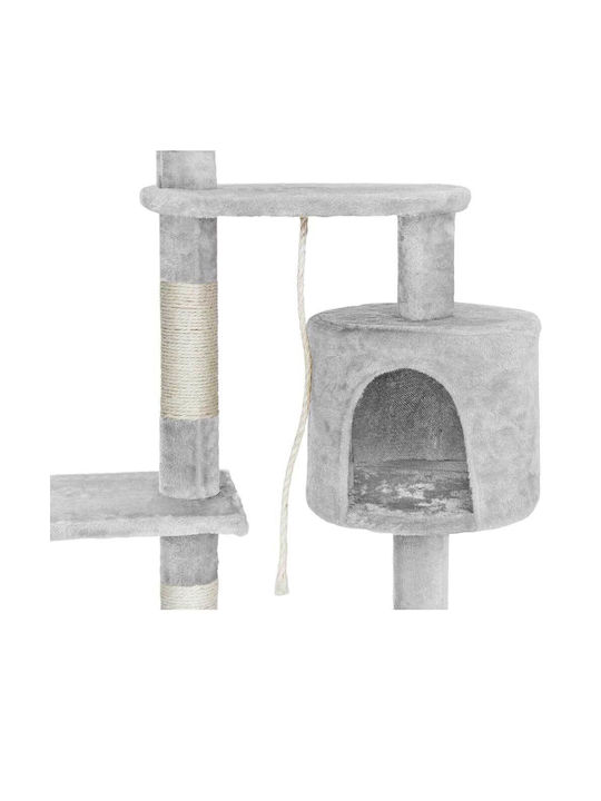 Bakaji Cat Scratching Post Gray 25x25x112cm