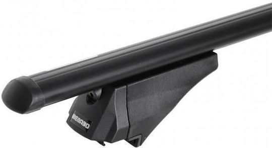 Menabo Aluminum Car Roof Bars Tiger for Seat Tarraco 5D 2018> for Cars with Factory Bars Set with Roof Rack Legs Black