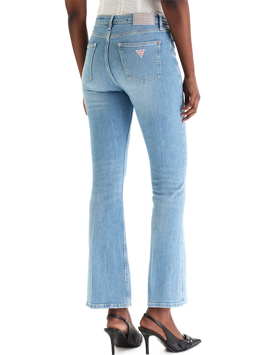 Guess Sexy Ψηλόμεσο Γυναικείο Jean Παντελόνι Καμπάνα