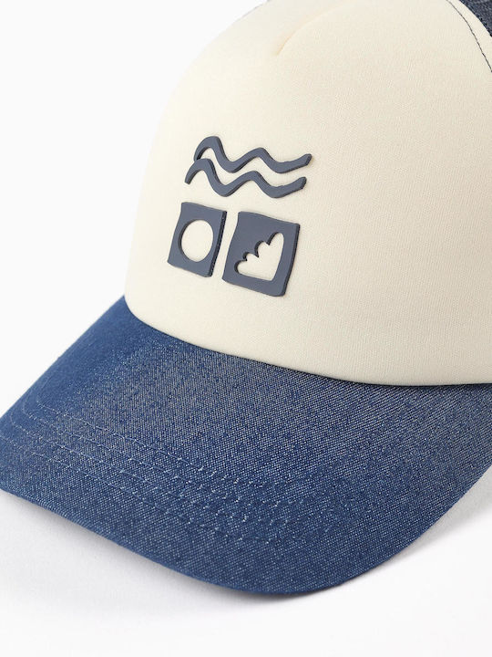 Zippy Kids' Jockey Fabric Blue Hat