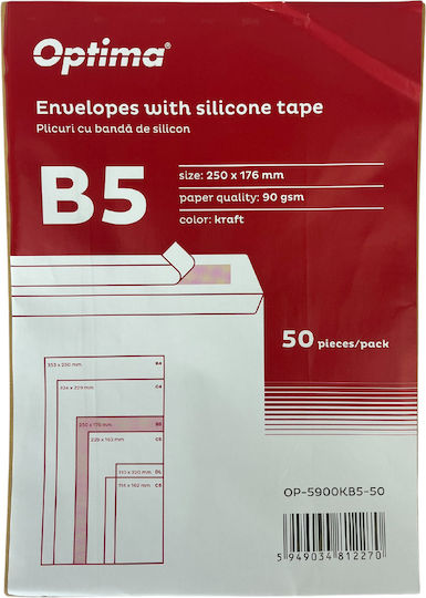 Optima Binderblätter B5 250x176mm Silikonversiegelung 50 Stück Set