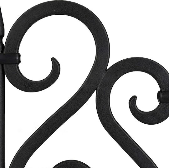 Set 4 Panouri Decorative Pentru Gard De Grădină Flexibile Din PVC Set 4 X 60x33 Cm Negre