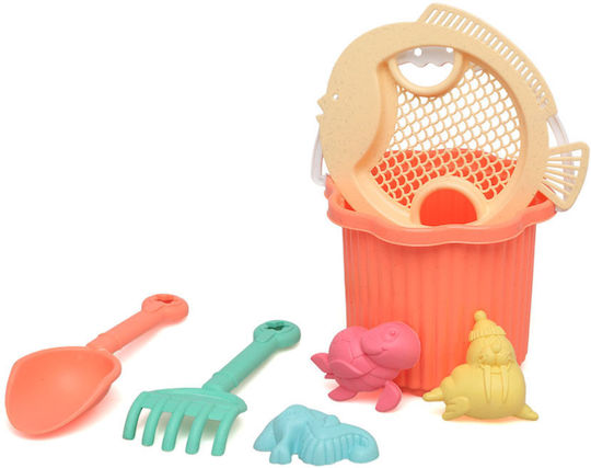 Kiokids Orange Beach Buckets Set 7 Pieces 6247
