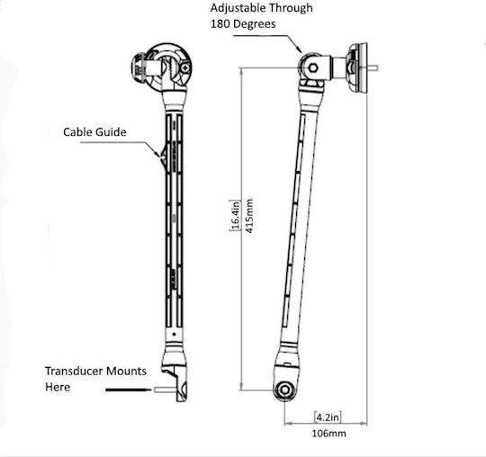Βάση Μάτι Βυθόμετρου Arm Xl