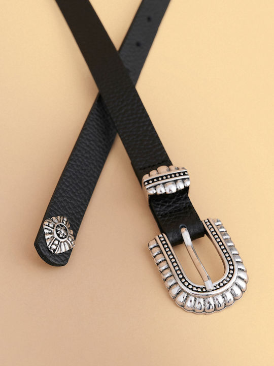 Leather Women's Belt Black