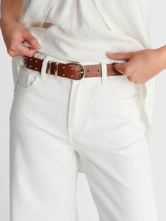 Leather Women's Belt Brown
