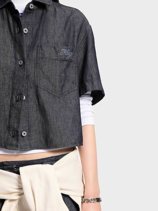 Short Sleeve Women's Shirt Blue