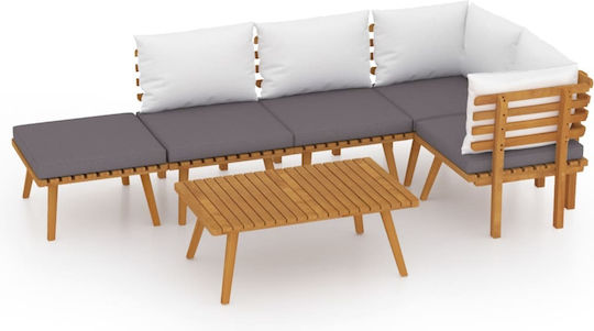 Garten- und Outdoor-Möbelsets 6 Stück mit Kissen