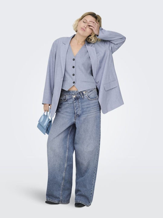 Only Linda Γυναικείο Σακάκι Vintage Indigo Melange