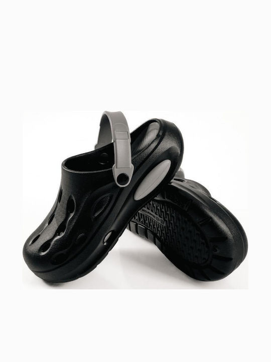 Sabino Herren Holzschuhe Schwarz