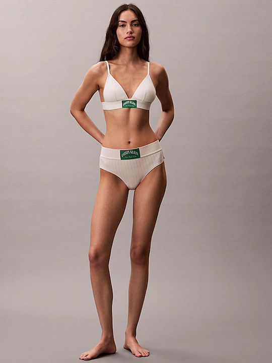 Calvin Klein Γυναικείο Μπουστάκι Λευκό με Επένδυση & Αφαιρούμενη Ενίσχυση Calvin Klein Γυναικείο Μπουστάκι Λευκό με Επένδυση & Αφαιρούμενη Ενίσχυση